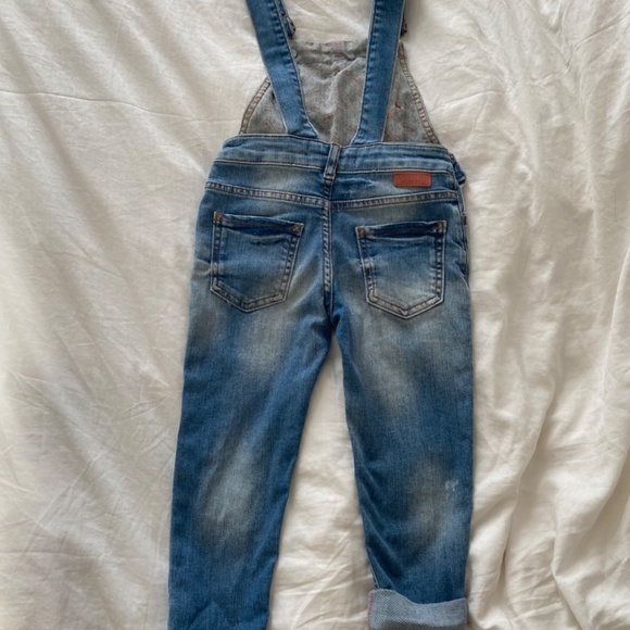 Zara toddler girl denim overalls - Picture 3 of 3